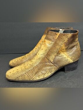 Giorgio Brutini Tuscon 155499-2 Natural Genuine Snakeskin Boots Size 11M